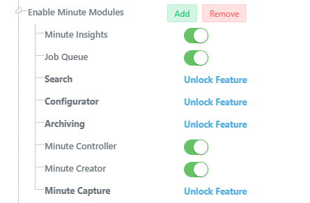 Enable Minute Modules