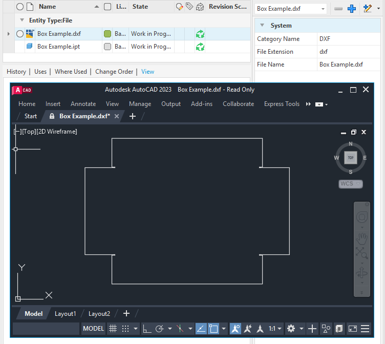 Inventor Sheet Metal DXF Publish Example