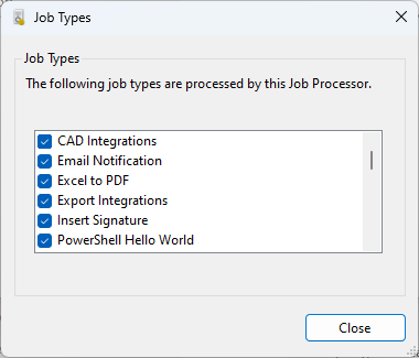 Job Processor Job Type