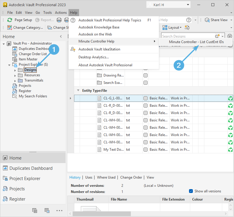 Access List Custom Entity IDS