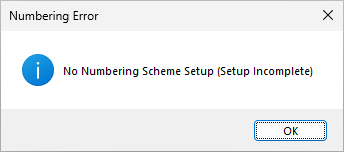 Numbering Error