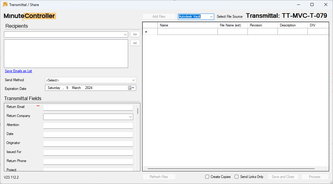 Transmittal