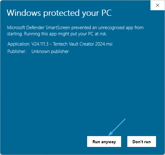 Windows Protected Your PC