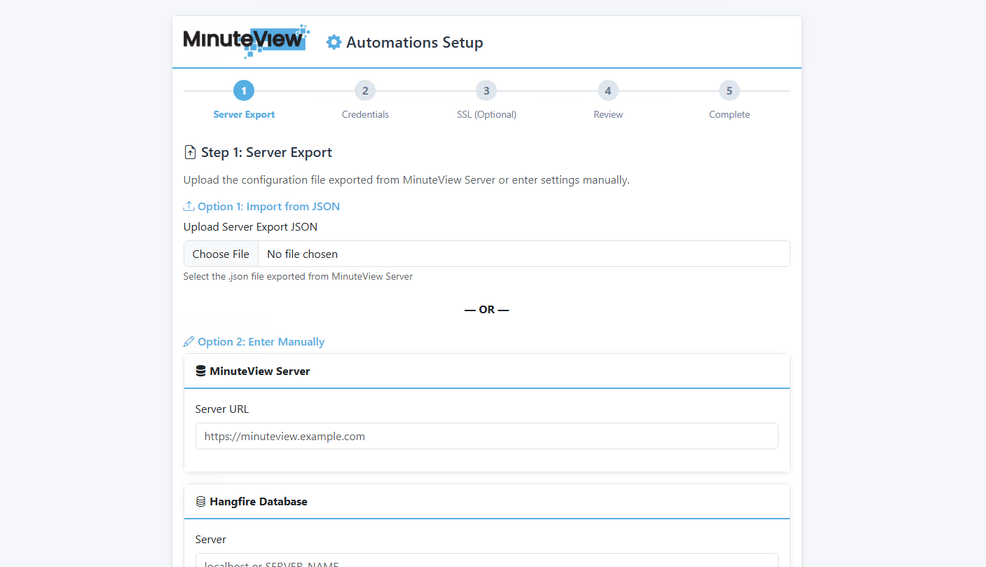 Import Configuration