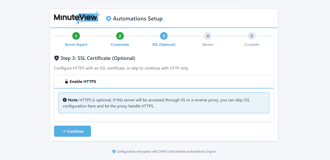 SSL Certificate Setup